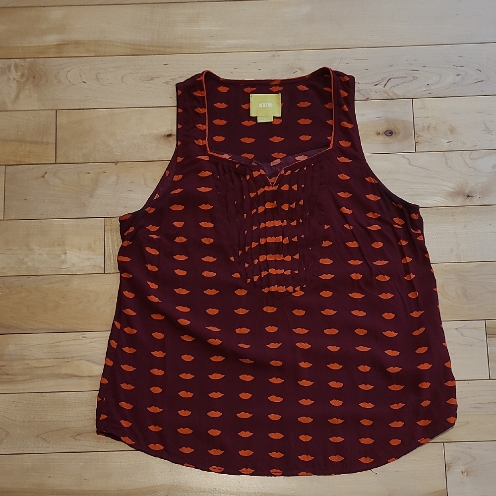 Mauve Women's Size 6 Sleeveless Shirt